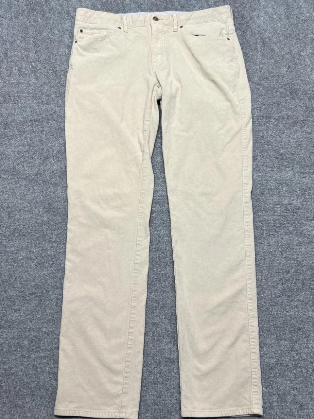 Peter Millar Pants Mens 34x32 Beige Corduroy Classic Fit 5 Pocket Casual